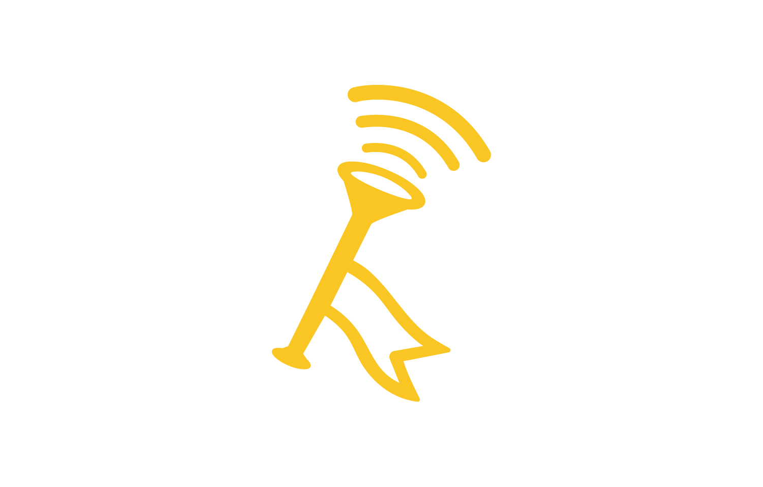 Decorative horn logo
